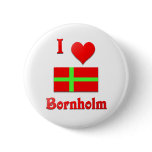 I Love Bornholm Pinback Button