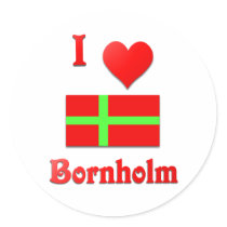 I Love Bornholm Sticker