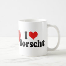 I Love Borscht Mugs