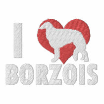 I Love Borzois Embroidered T-Shirt embroidered shirts by MenagerieMayhem I Love Borzois Embroidered T-Shirt embroidered shirts