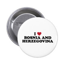 I Love Bosnia and Herzegovina Pin