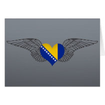 I Love Bosnia and Herzegovina -wings Greeting Card
