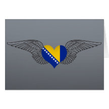 I Love Bosnia and Herzegovina -wings Greeting Card