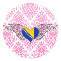 I Love Bosnia and Herzegovina -wings Stickers