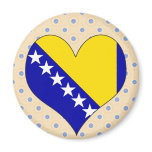 I Love Bosnia Herzegovina Fridge Magnets