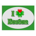 i Love Boston - Clover Postcards