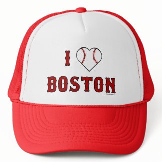 I Love Boston hat hat