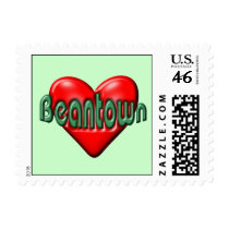 I Love Boston Postage Stamp
