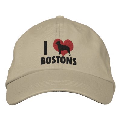 I Love Bostons Embroidered Hat I Love Bostons Embroidered Hat