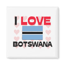 I Love Botswana magnets