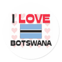 I Love Botswana stickers by tshirtshirts I Love Botswana stickers