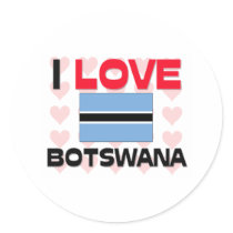 I Love Botswana stickers by tshirtshirts I Love Botswana stickers