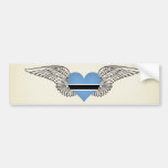 I Love Botswana -wings Bumper Sticker