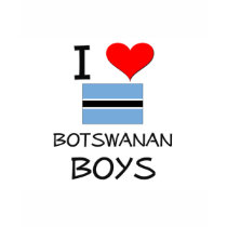 I Love Botswanan Boys t-shirts