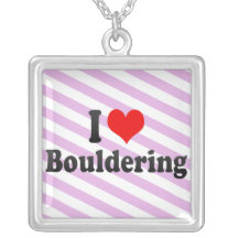 I love Bouldering Necklaces