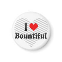 I Love Bountiful, United States Refrigerator Magnet