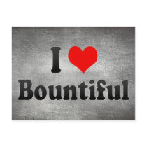 I Love Bountiful, United States Postcard