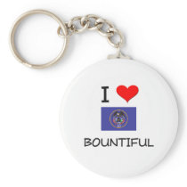 I Love Bountiful Utah Keychain