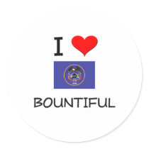 I Love Bountiful Utah Stickers