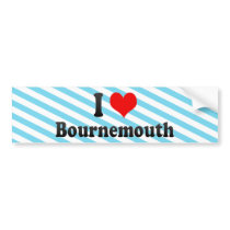 I Love Bournemouth, United Kingdom Bumper Stickers