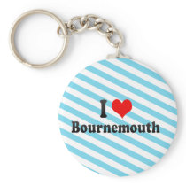 I Love Bournemouth, United Kingdom Key Chain