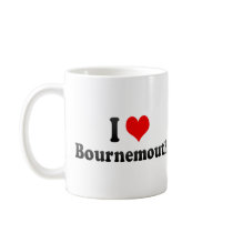 I Love Bournemouth, United Kingdom Mugs