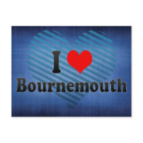 I Love Bournemouth, United Kingdom Postcards