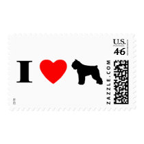 I Love Bouviers des Flandres Stamps