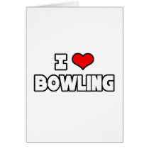 I Love Bowling cards