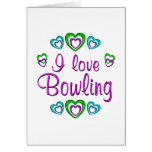 I Love Bowling Cards