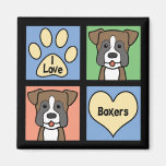 I Love Boxers Magnets