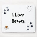I Love Boxers mousepads by lovepets4ever I Love Boxers mousepads