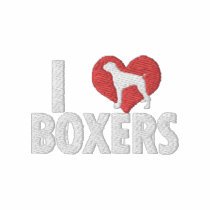 I Love Boxers Women's embroidered shirts by MenagerieMayhem I Love Boxers Women's embroidered shirts