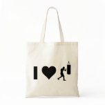 I Love Boxing Tote Bags