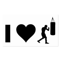 I Love Boxing Business Card