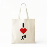 I Love Boxing (Vertical) Tote Bags