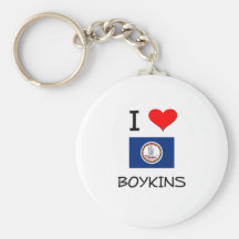 I Love Boykins Virginia Key Chain