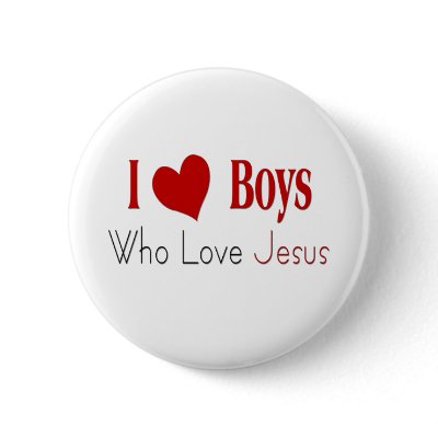 I Love Boys Pins by cooltees