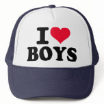 I love boys mesh hat