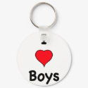 I LOVE BOYS keychains
