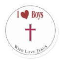 I Love Boys stickers by cooltees I Love Boys stickers