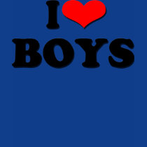 I LOVE BOYS t-shirts