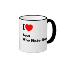 I Love Boys who Hate Bush Coffee Mug