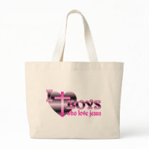 I Love Boys Who Love Jesus Tote Bag