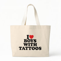 I Love Boys With Tattoos Canvas Bag