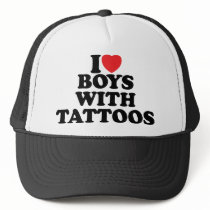 I Love Boys With Tattoos Mesh Hats