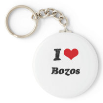 I Love BOZOS Keychains