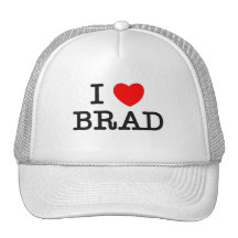 I Love Brad Mesh Hats