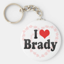 I Love Brady Keychain