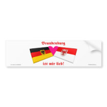 I Love Brandenburg ist mir lieb bumper stickers